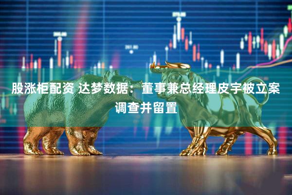 股涨柜配资 达梦数据：董事兼总经理皮宇被立案调查并留置