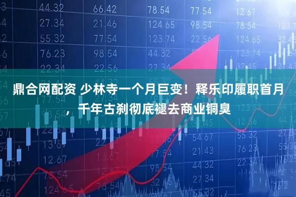 鼎合网配资 少林寺一个月巨变！释乐印履职首月，千年古刹彻底褪去商业铜臭